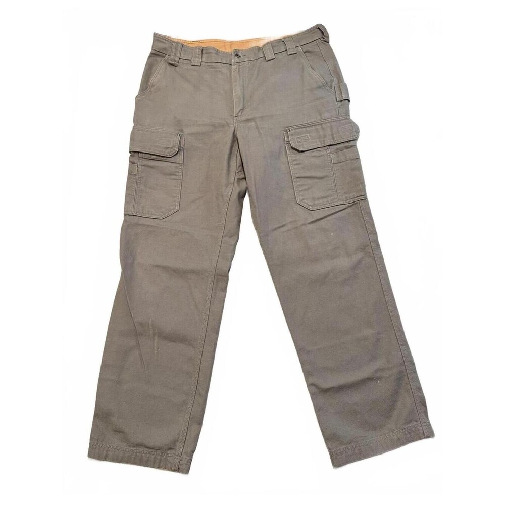 Duluth Trading Co Men's 40x34 Cargo Work Pants Relaxed Fit Cotton Utility